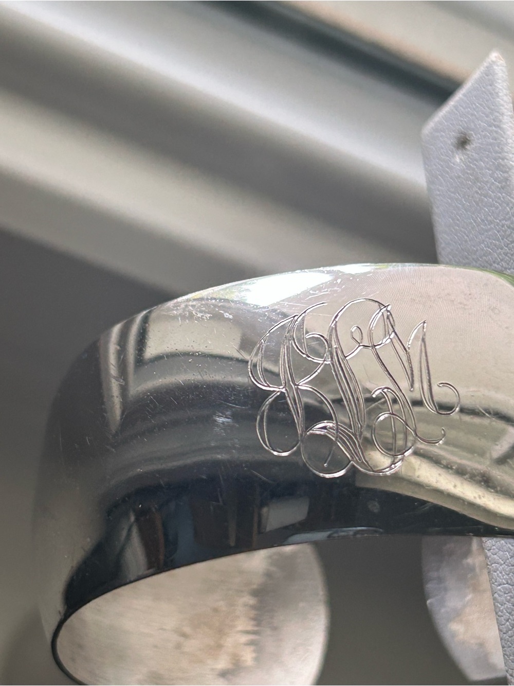 Monogram Cuff Bangle - Picture 2 of 4